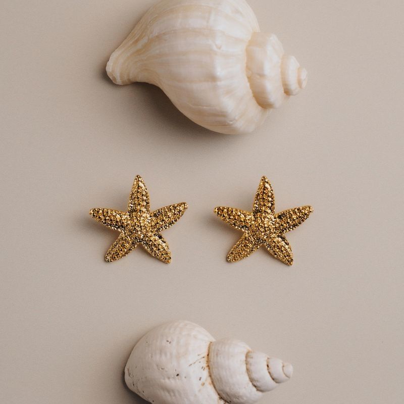 40286 Statement Starfish Stud Earrings