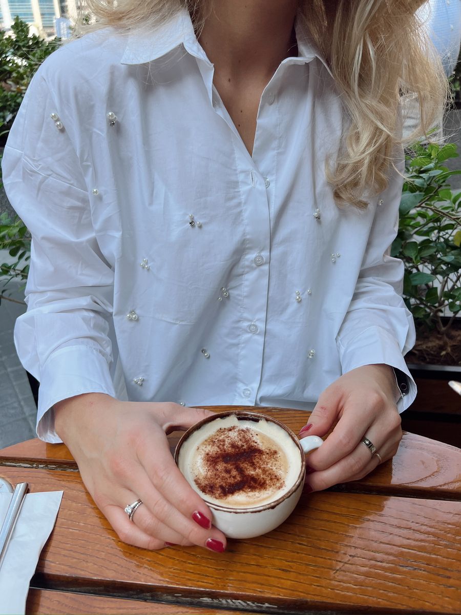 Cena Cotton Shirt with pearls