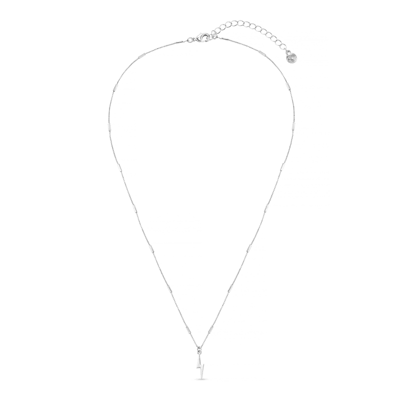 40045 Metal Lightning Charm Necklace 