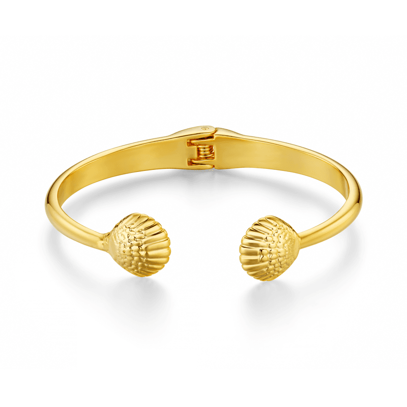 40329 Metal Shell Open Hinged Bangle