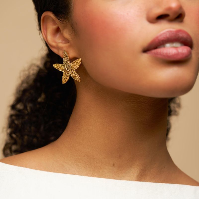 40286 Statement Starfish Stud Earrings